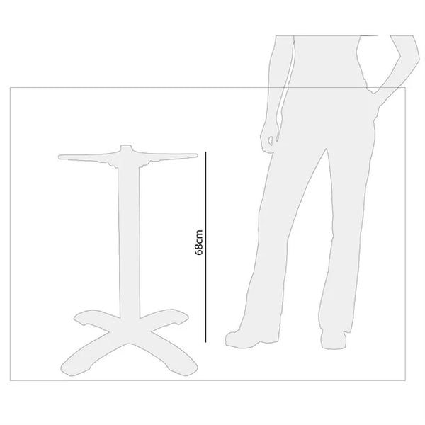 Bolero DN641 - Aluminium Four Leg Table Base