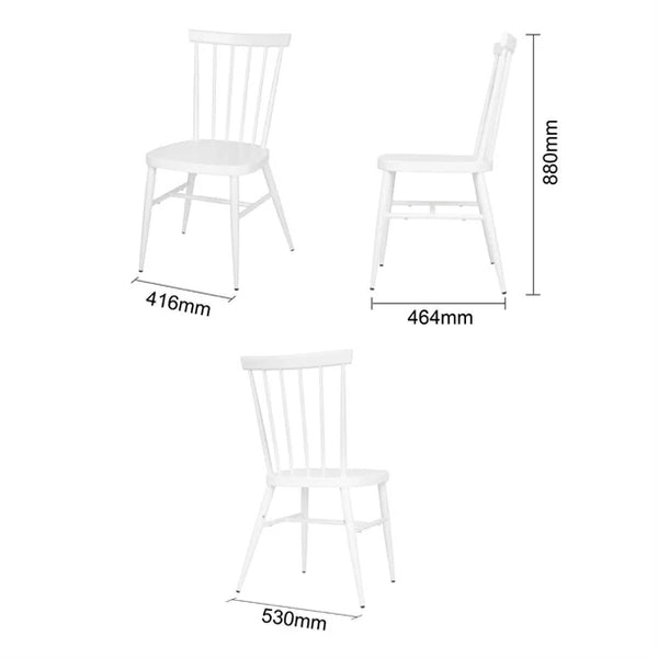 Bolero DP718 - Four Windsor White Aluminium Chairs