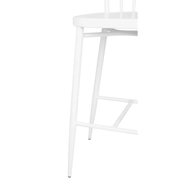 Bolero DP719 - Two Windsor White Aluminium Stools