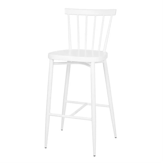 Bolero DP719 - Two Windsor White Aluminium Stools