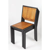 Bolero DS150 - Four Steel & Acacia Side Chairs