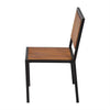 Bolero DS150 - Four Steel & Acacia Side Chairs