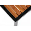 Bolero DS150 - Four Steel & Acacia Side Chairs
