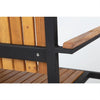 Bolero DS151 - Four Steel & Acacia Armchairs