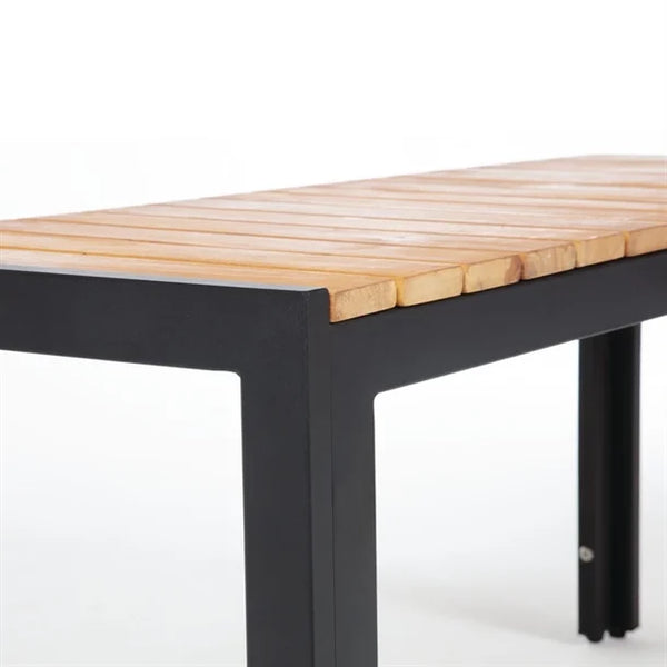 Bolero DS154 - Two Steel & Acacia Benches 1000x350mm