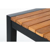Bolero DS155 - Steel & Acacia Square Bar Table 600mm