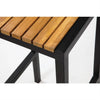 Bolero DS156 - Two Steel & Acacia Bar Stools