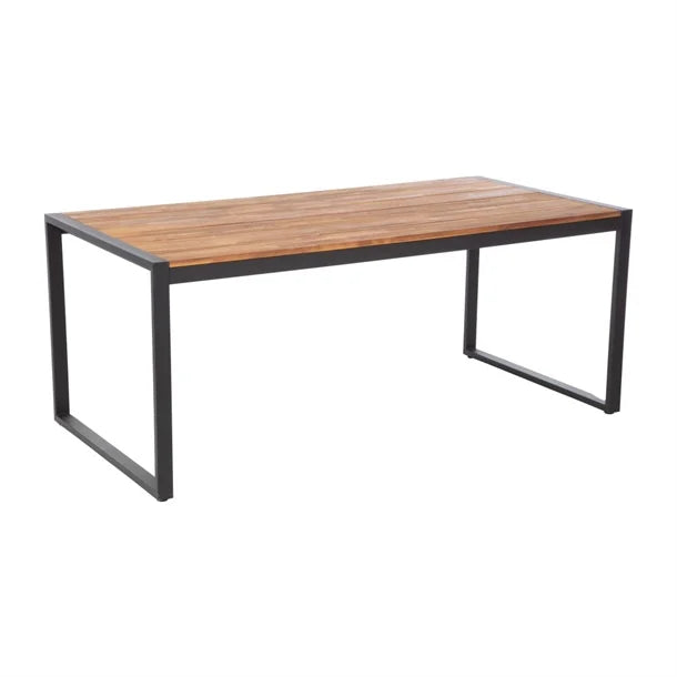 Bolero DS157 - Industrial Steel & Acacia Table 1800x900mm
