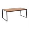 Bolero DS157 - Industrial Steel & Acacia Table 1800x900mm