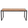Bolero DS157 - Industrial Steel & Acacia Table 1800x900mm