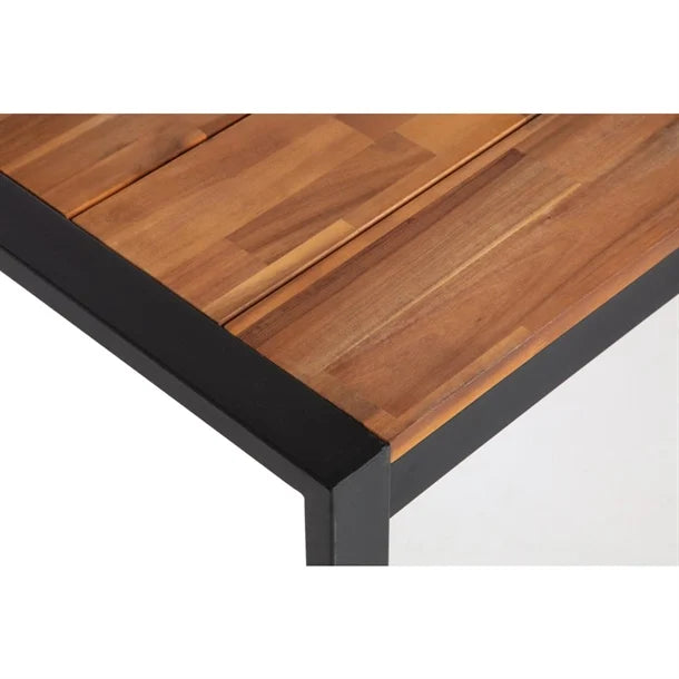 Bolero DS157 - Industrial Steel & Acacia Table 1800x900mm