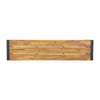 Bolero DS158 - Two Industrial Steel & Acacia Benches 1600x380mm