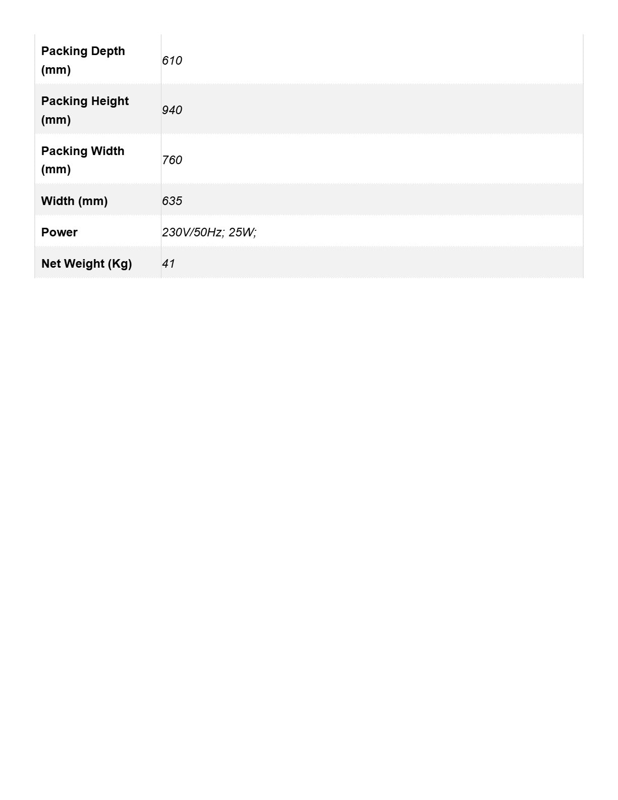 Prismafood DSA500RP - Dough Roller
