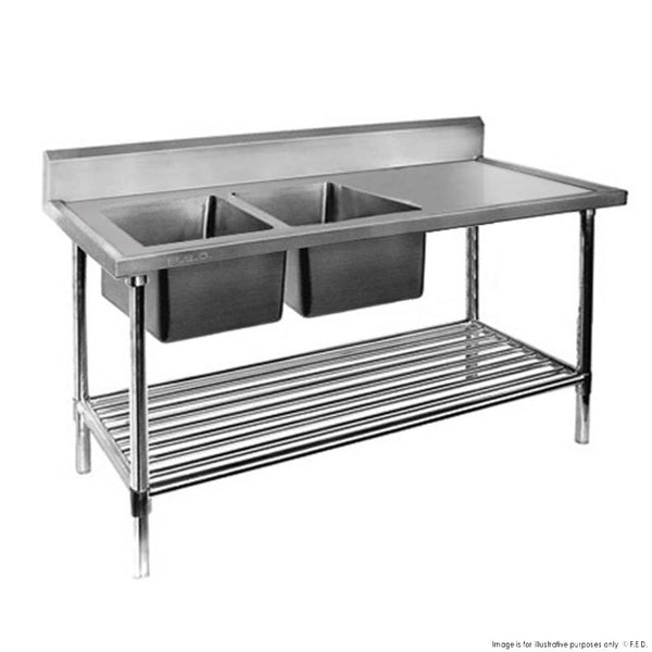 Modular Systems DSB6-1500L/A - Double Left Sink Bench