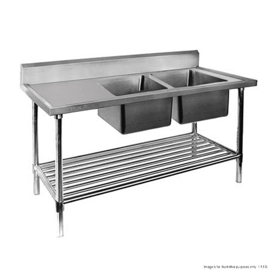 Modular Systems DSB6-1800R/A - Double Right Sink Bench
