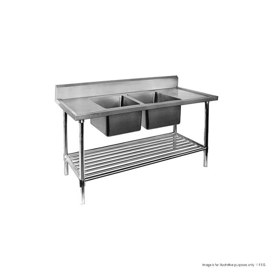 Modular Systems DSB7-1500C/A - Double Centre Sink Bench