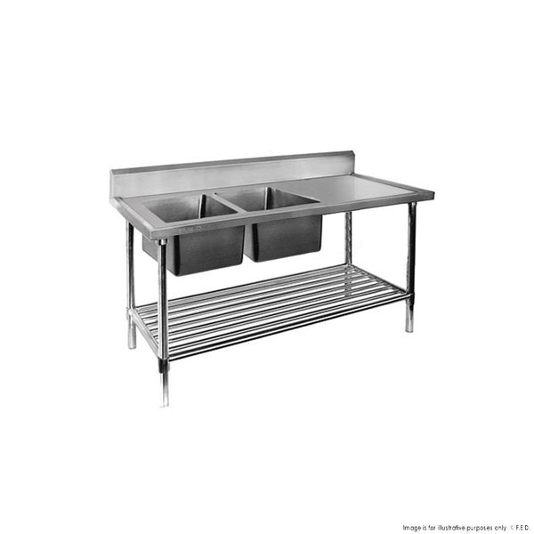 Modular Systems DSB7-2400L/A - Double Left Sink Bench