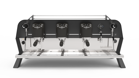Sanremo F18 Tall Single Boiler LED Black - 3 Group Coffee Machine