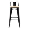 Bolero FB623 - Four Bistro High Stools With Backrest