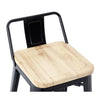 Bolero FB623 - Four Bistro High Stools With Backrest