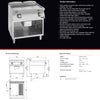 Giorik FME941GCRXT - Griddle on Open Base