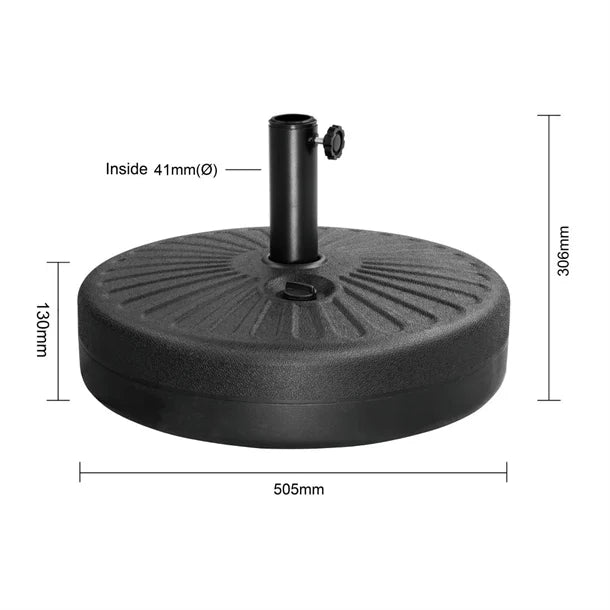 Bolero FS231 - 20 Litre Black Umbrella Base