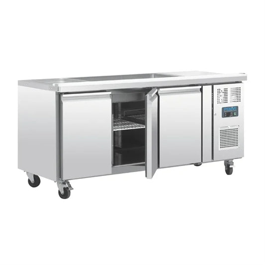 Polar FT283-A - Triple Door Counter Fridge