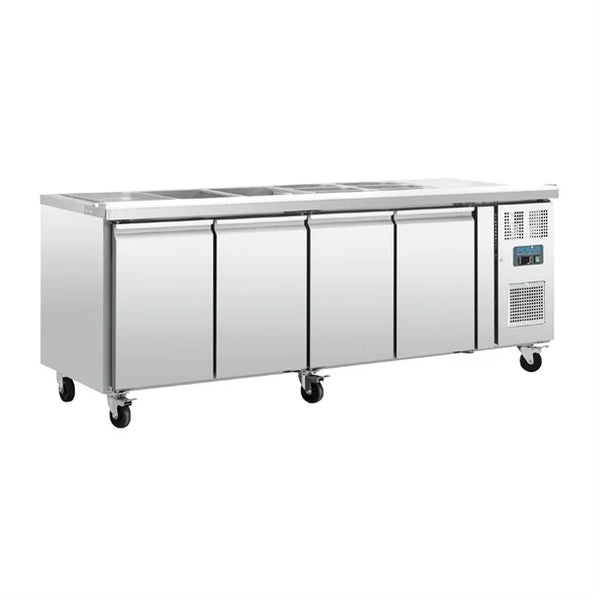 Polar FT285-A - Four Door Counter Fridge