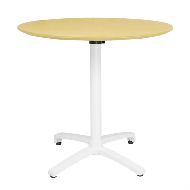 Bolero FT622 - Mustard Yellow Folding Table 800mm