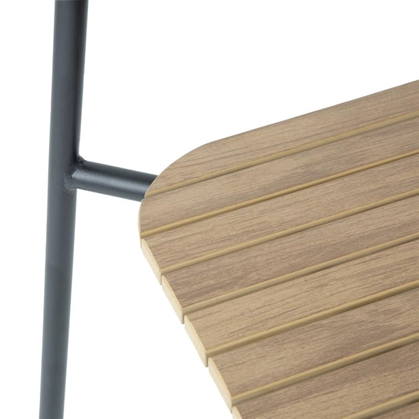 Bolero FU537 - Four Santorini Wood Effect Outdoor Chairs