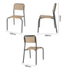 Bolero FU537 - Four Santorini Wood Effect Outdoor Chairs