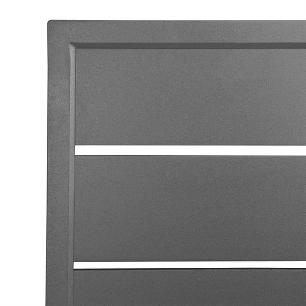 Bolero FW597 - Dark Grey Square Aluminium Table Top 700mm