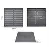 Bolero FW597 - Dark Grey Square Aluminium Table Top 700mm