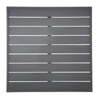Bolero FW597 - Dark Grey Square Aluminium Table Top 700mm