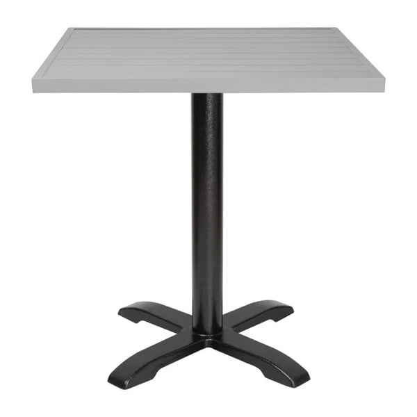 Bolero FW598 - Light Grey Square Aluminium Table Top 700mm