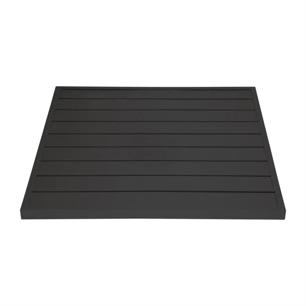 Bolero FW599 - Black Square Aluminium Table Top 700mm
