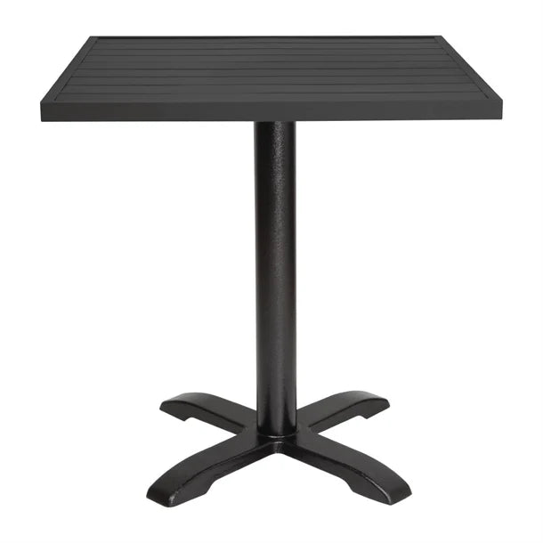 Bolero FW599 - Black Square Aluminium Table Top 700mm