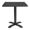 Bolero FW599 - Black Square Aluminium Table Top 700mm