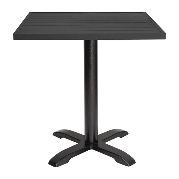 Bolero FW599 - Black Square Aluminium Table Top 700mm