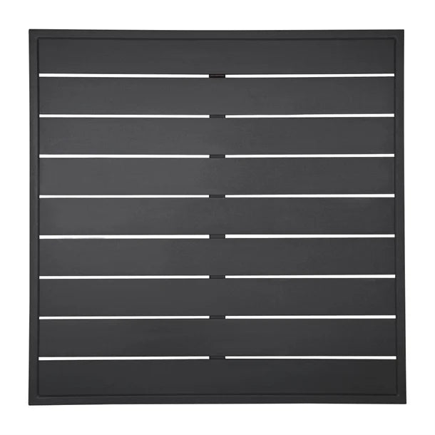 Bolero FW599 - Black Square Aluminium Table Top 700mm