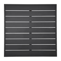Bolero FW599 - Black Square Aluminium Table Top 700mm