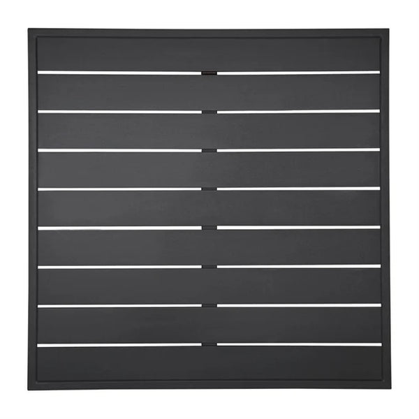 Bolero FW599 - Black Square Aluminium Table Top 700mm