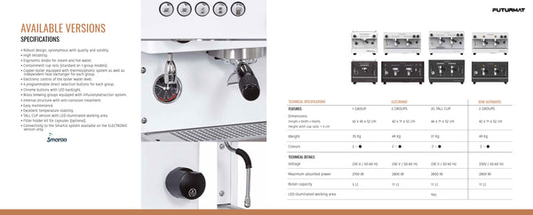 Futurmat Ottima Evo - 2 Group Coffee Machine