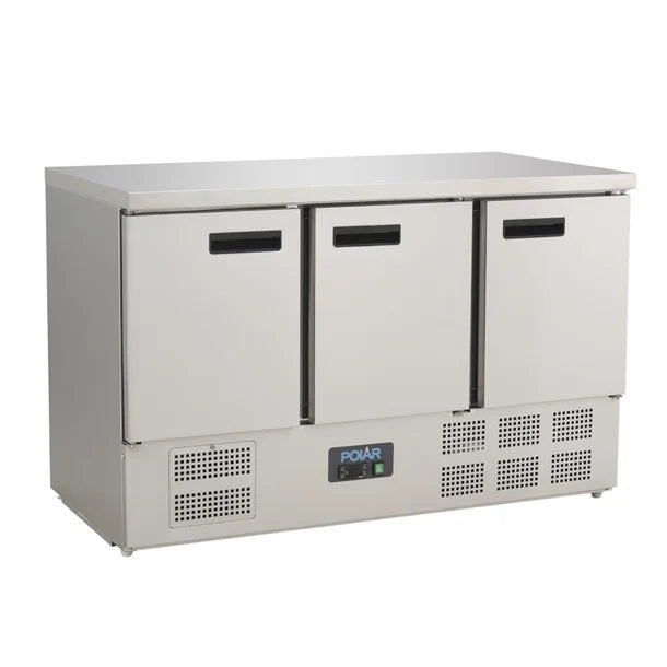 Polar G622-A - Triple Door Counter Fridge