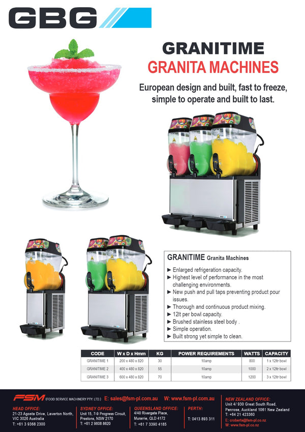 GBG Granitime 3 - Slushie Machine