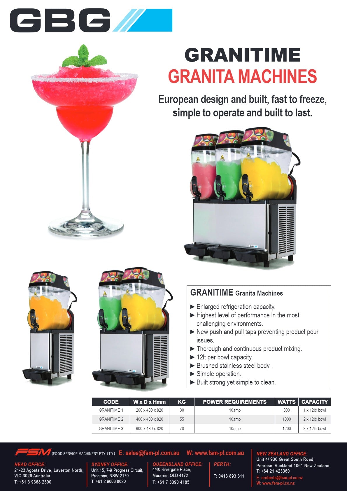 GBG Granitime 1 - Slushie Machine
