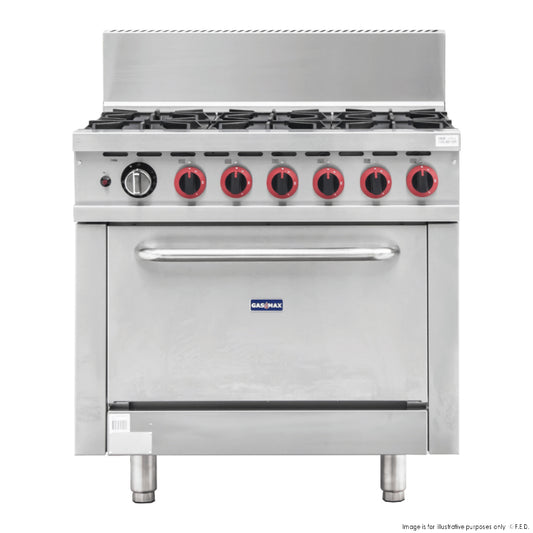 Gasmax GBS6TS - 6 Burner Range Oven