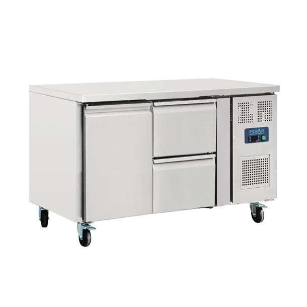 Polar GD873-A - 1 Door/2 Drawer Counter Fridge