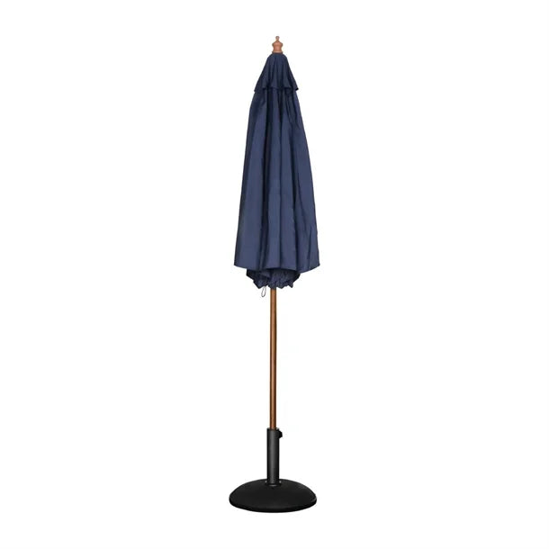 Bolero GG497 - 3m Navy Blue Round Pulley Umbrella