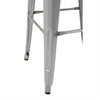 Bolero GM638 - Four Bistro High Stools with Wooden Seat Pads